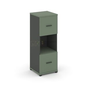 Шкаф одна узкая секция, 3 ниши