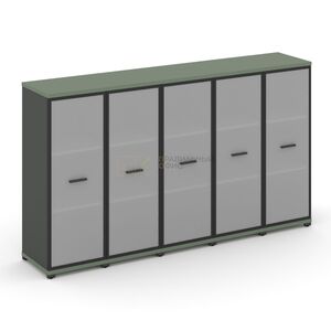 Шкаф пять узких секций, 3 ниши