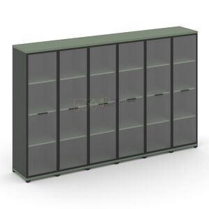 Шкаф шесть узких секций, 4 ниши