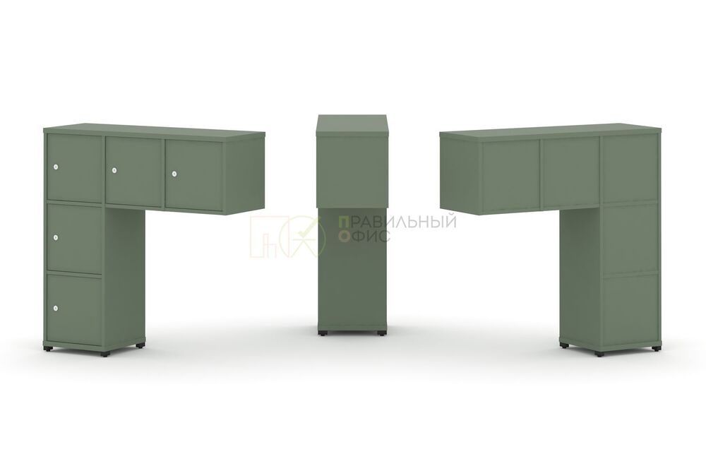 Надставка низкая + (Задняя стенка - 5 шт) + (Распашной фасад - 5 шт)