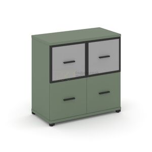 Шкаф одна широкая секция, 2 ниши