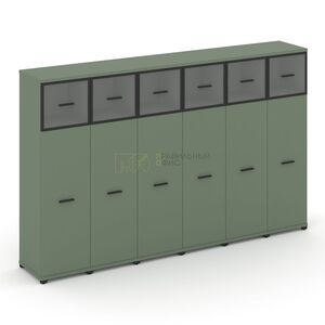 Шкаф шесть узких секций, 4 ниши