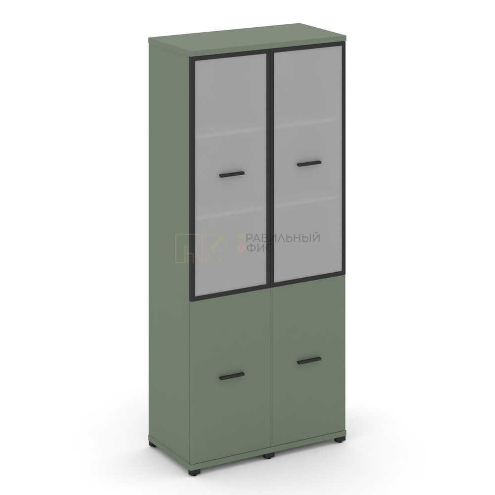 Шкаф две узкие секции, 5 ниш