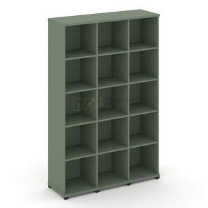 Стеллаж три узкие секции, 5 ниш