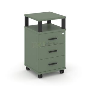 Тумба мобильная 3 ящика с надставкой
