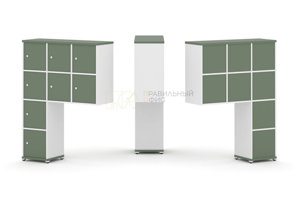 Надставка высокая + (Задняя стенка 8 шт) + (Распашной фасад - 8 шт)