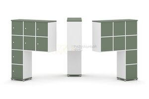 Надставка высокая + (Задняя стенка 8 шт) + (Распашной фасад - 8 шт)