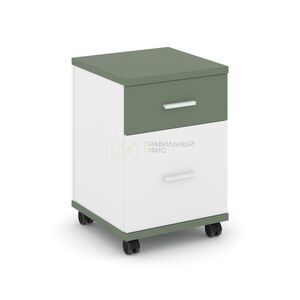 Тумба мобильная 1 ящик + 1 распашной фасад