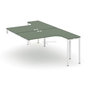 Двойной стол надставка на опорную тумбу