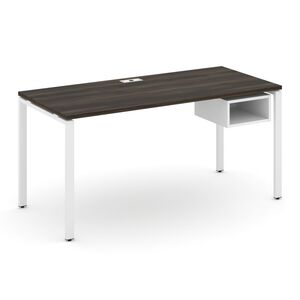 Стол рабочий с подвесной тумбой c одной открытой нишей