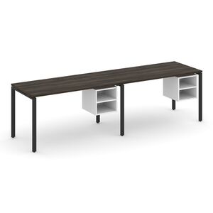 Рабочая станция односторонняя с подвесными тумбами на 2 места