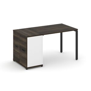 Стол рабочий с опорным распашным шкафом