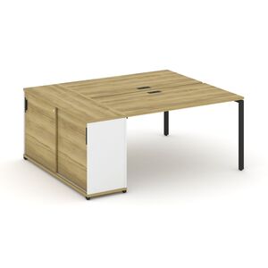 Рабочая станция с опорным шкафом купе