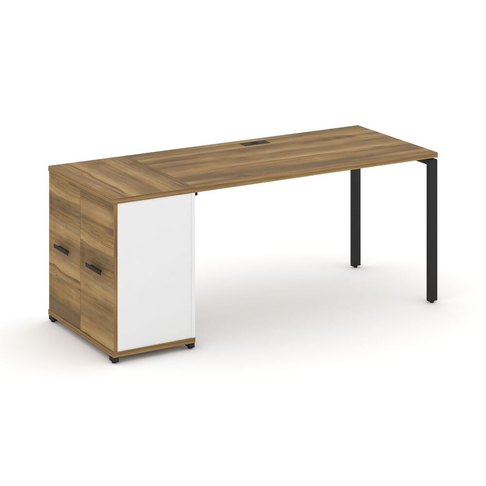 Стол рабочий с опорным распашным шкафом