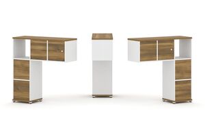 Надставка низкая + (Задняя стенка - 4 шт) + (Блок 2 ящика - 2 шт) + (Распашной фасад - 2 шт)