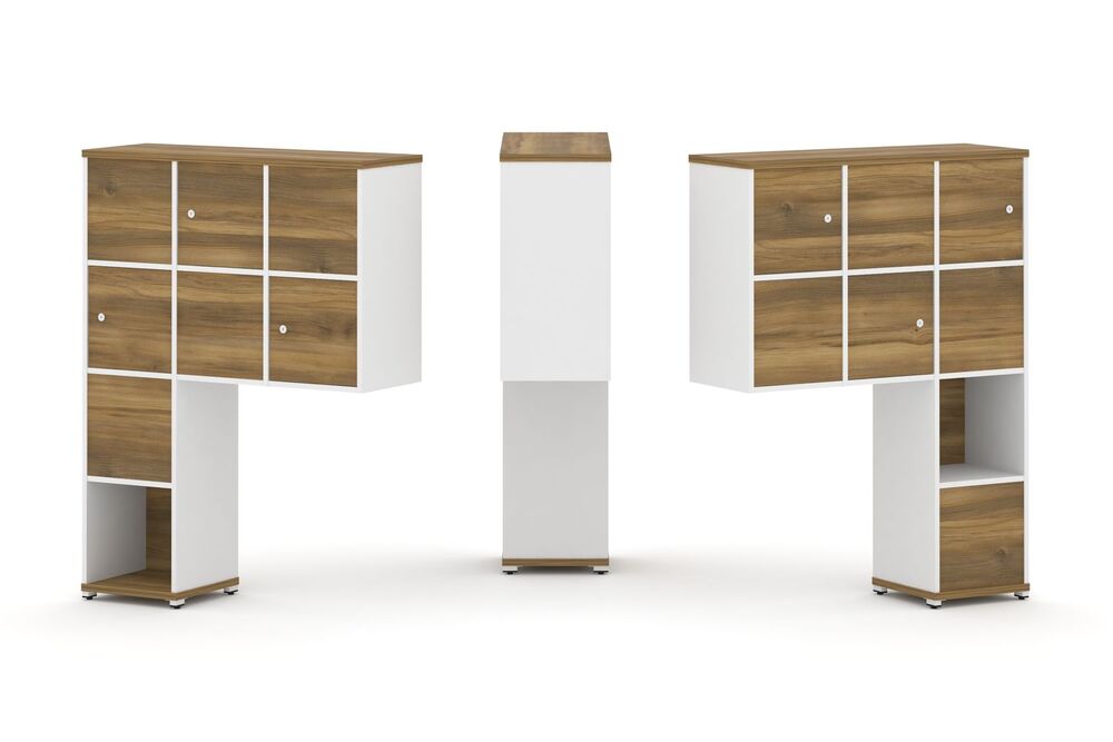 Надставка высокая + (Задняя стенка 8 шт) + (Распашной фасад - 6 шт)