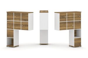 Надставка высокая + (Задняя стенка 8 шт) + (Распашной фасад - 6 шт)