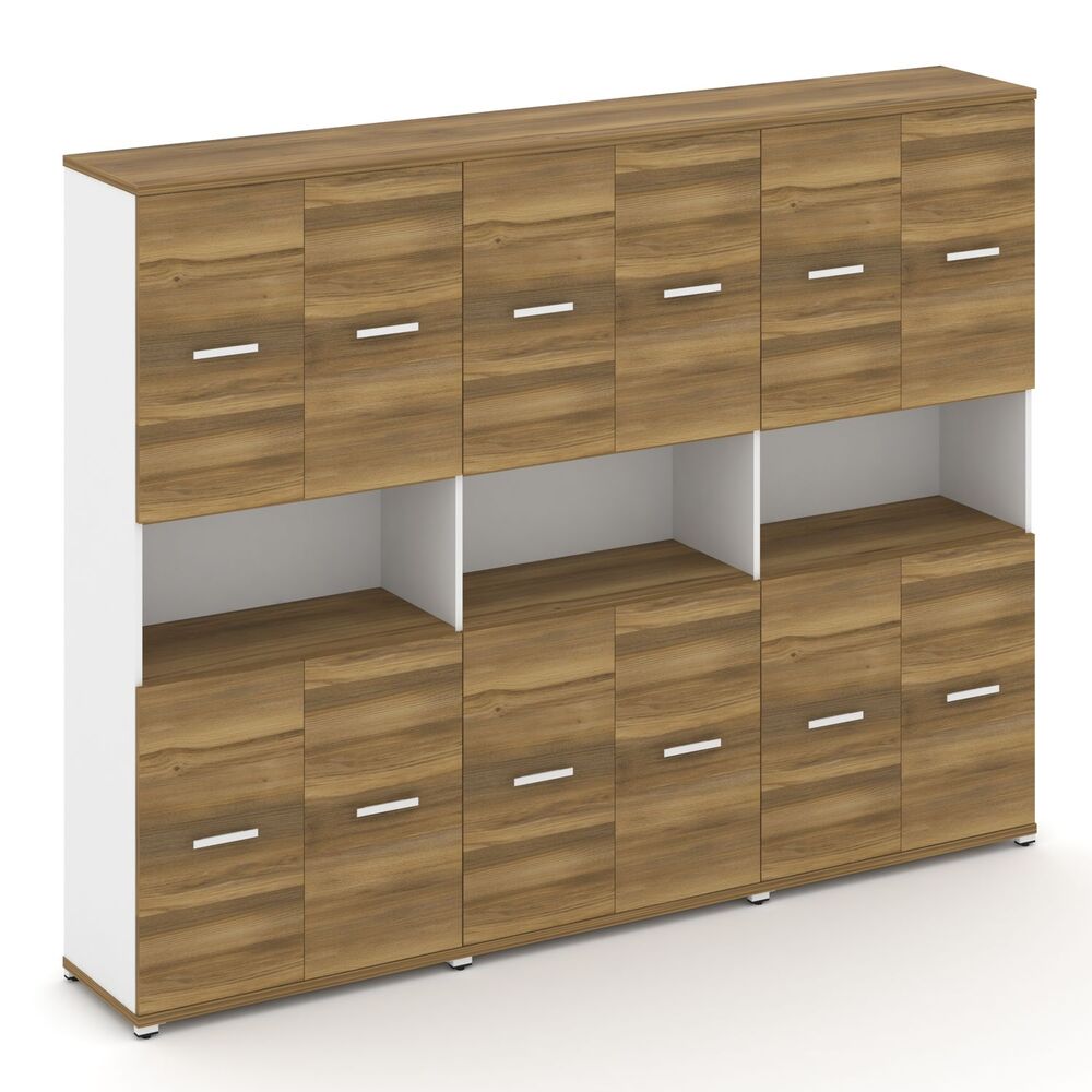 Шкаф три широкие секции, 5 ниш