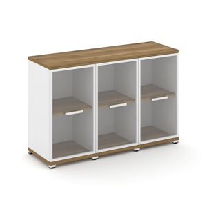 Шкаф три узкие секции, 2 ниши