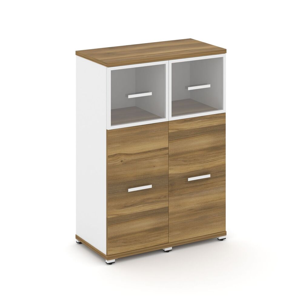 Шкаф две узкие секции, 3 ниши