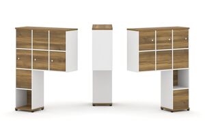 Надставка высокая + (Задняя стенка 8 шт) + (Распашной фасад - 6 шт)