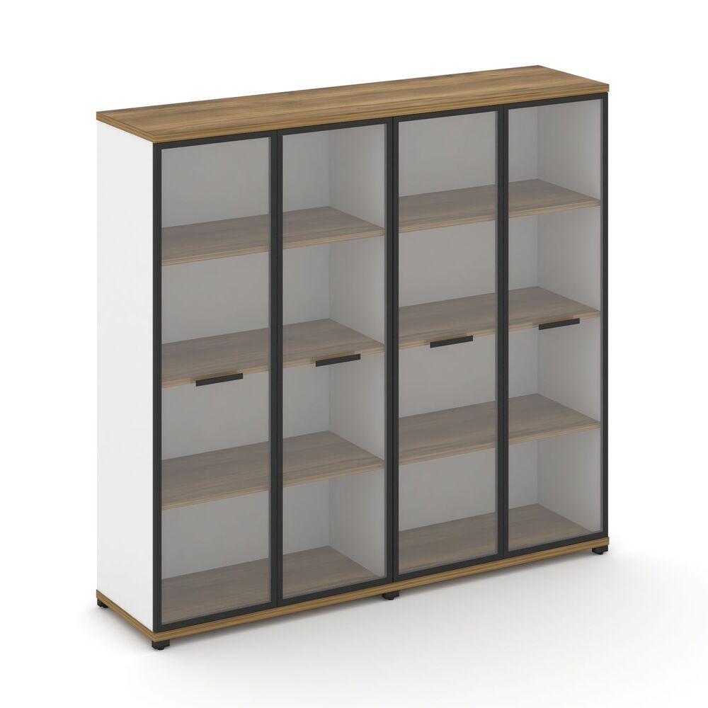 Шкаф две широкие секции, 4 ниши