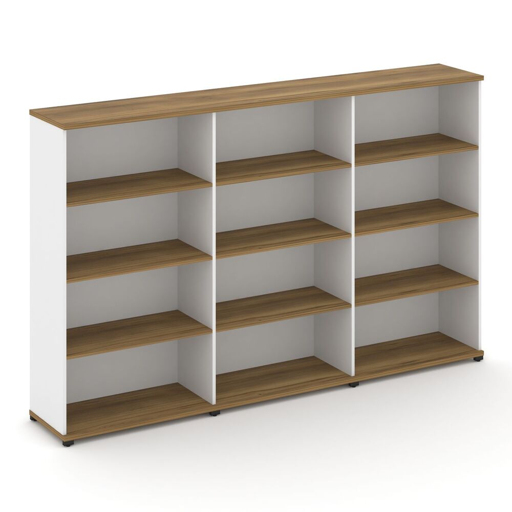 Стеллаж три широкие секции, 4 ниши