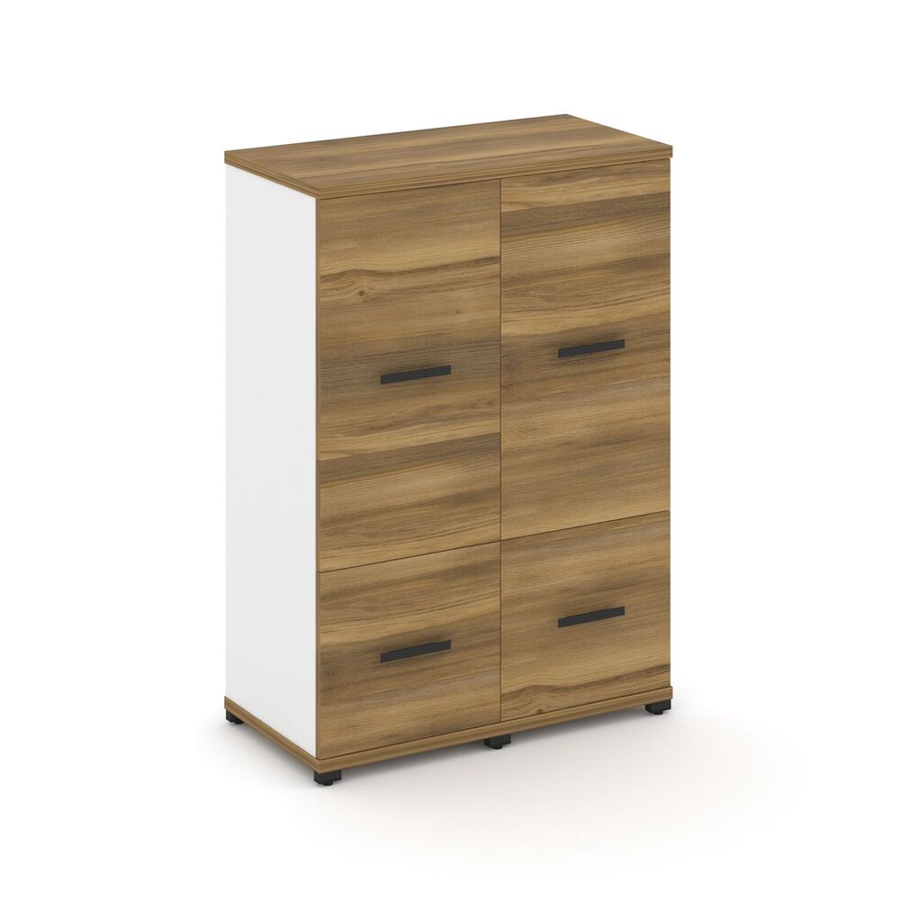 Шкаф две узкие секции, 3 ниши