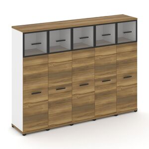 Шкаф пять узких секций, 4 ниши