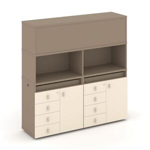 Набор №4. Тумба двойная+высокая надставка