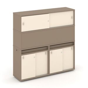 Набор №9. Тумба двойная+высокая надставка