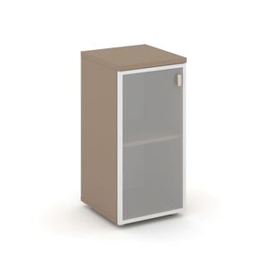 Шкаф низкий узкий левый (1 низкий фасад стек. в раме)