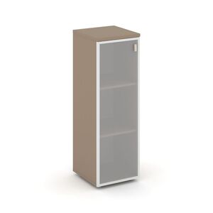 Шкаф средний узкий левый (1 средний фасад стекло в раме)