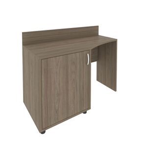 Стол (узкий) с тумбой и бортиком (левый)