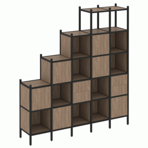 Прямой стеллаж наборный