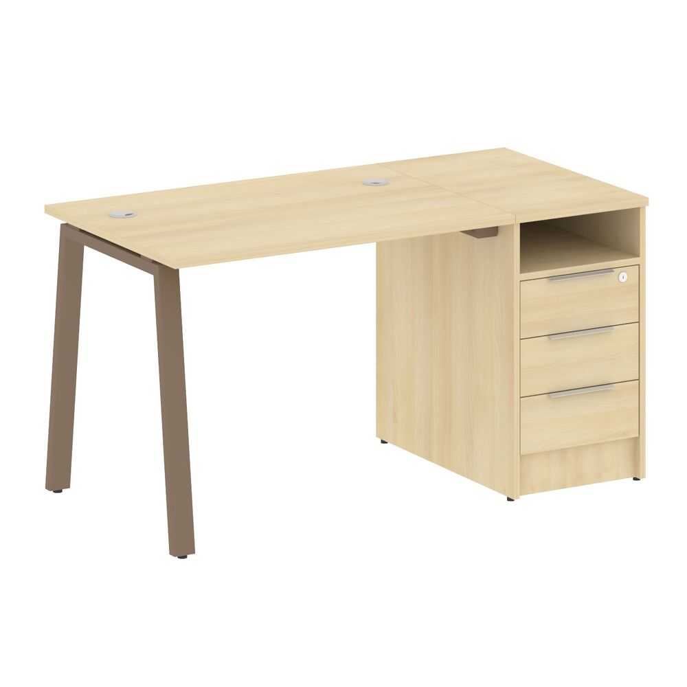 Рабочая станция на А-образном м/к с опорной тумбой