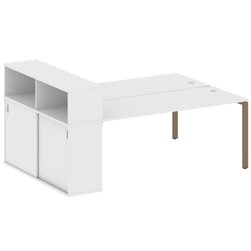 Рабочая станция с опорным шкафом-купе