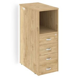 Onix Тумба с подсветкой 4 ящика проходная, средняя