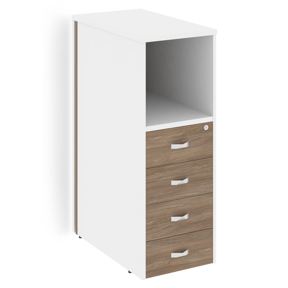 Onix Тумба с подсветкой 4 ящика завершающая, левая