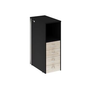 Onix Тумба с подсветкой 4 ящика завершающая, правая