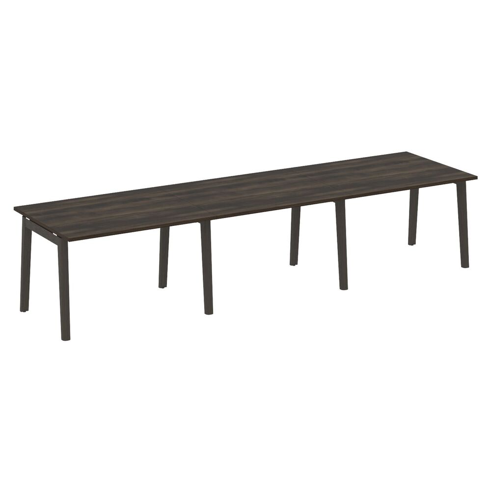 Стол переговорный (3 столешницы) (опоры - массив дерева)