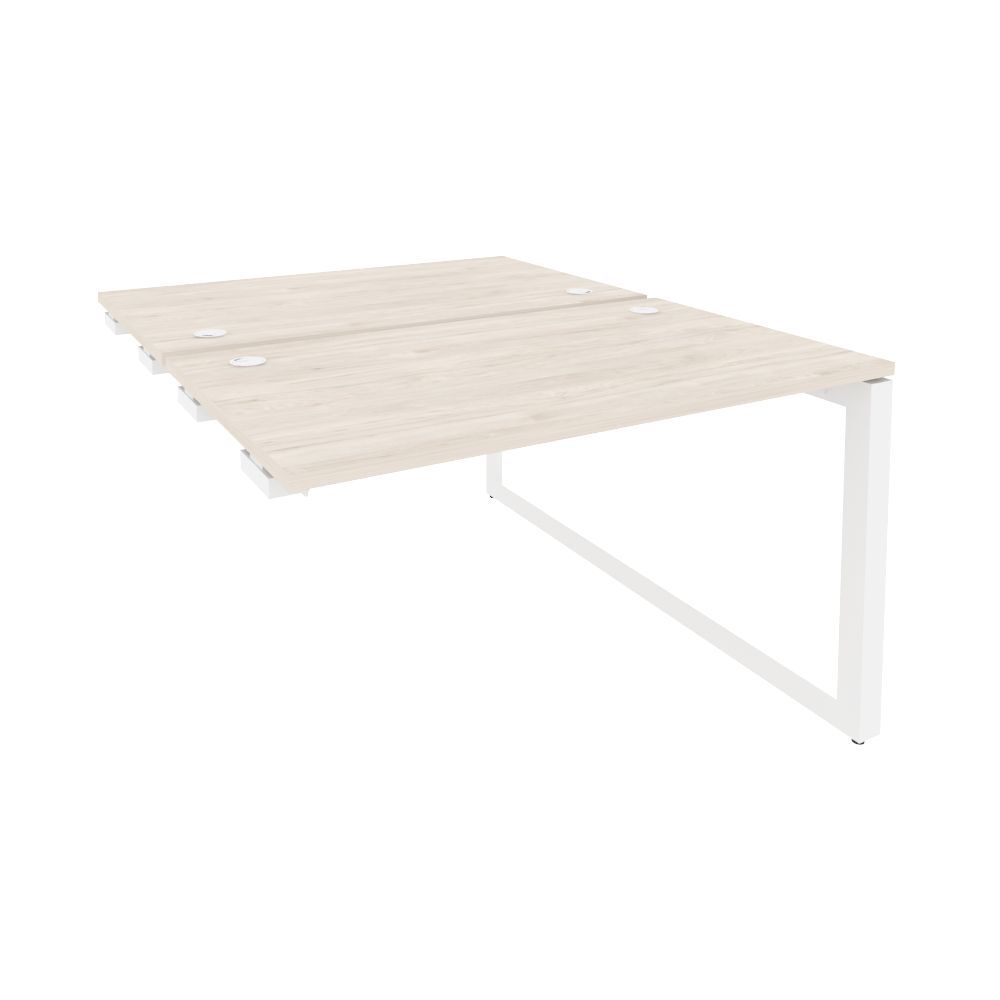 Стол-приставка двойной на О-образном м/к к опорным элементам