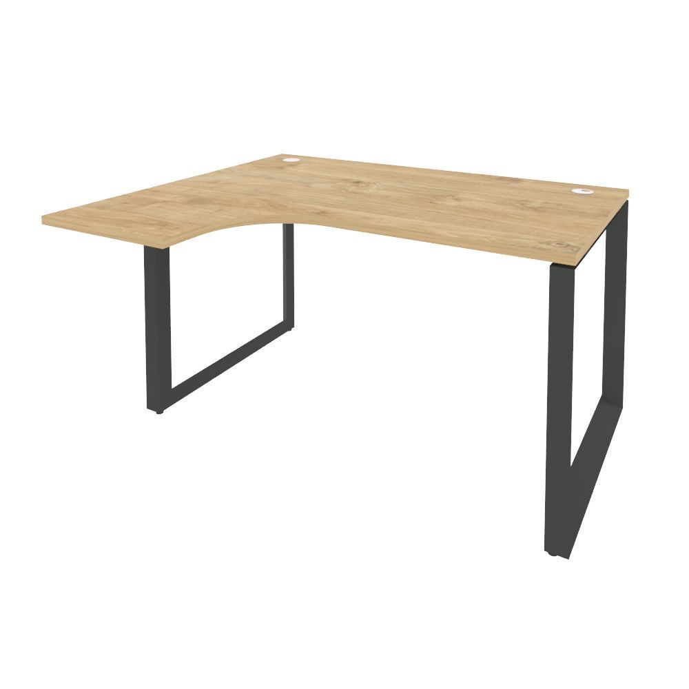 Стол эргономичный левый на О-образном м/к