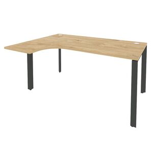 Стол эргономичный левый на П-образном м/к