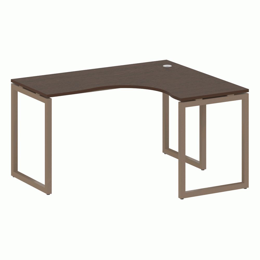 Стол криволинейный правый на О-образном м/к