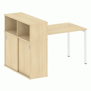 Стол письменный с шкафом-купе на П-образном м/к
