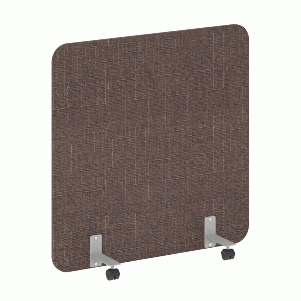 Перегородка на металлических опорах, на роликах