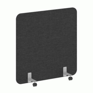 Перегородка на металлических опорах, на роликах