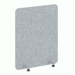 Перегородка на металлических опорах, на роликах