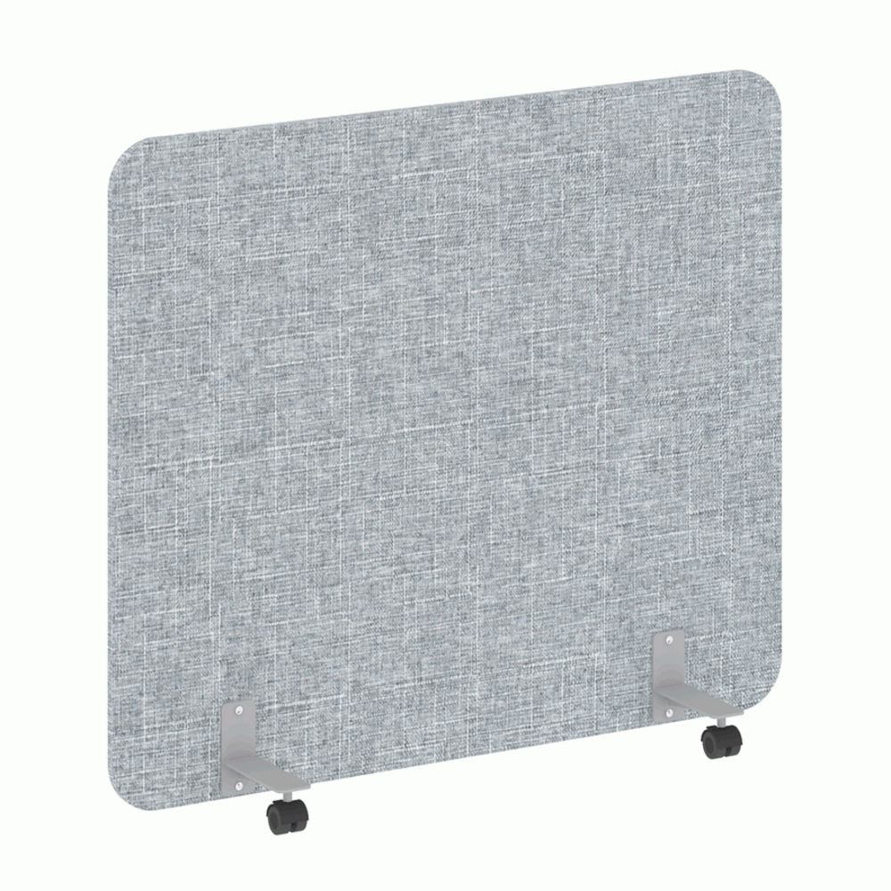 Перегородка на металлических опорах, на роликах